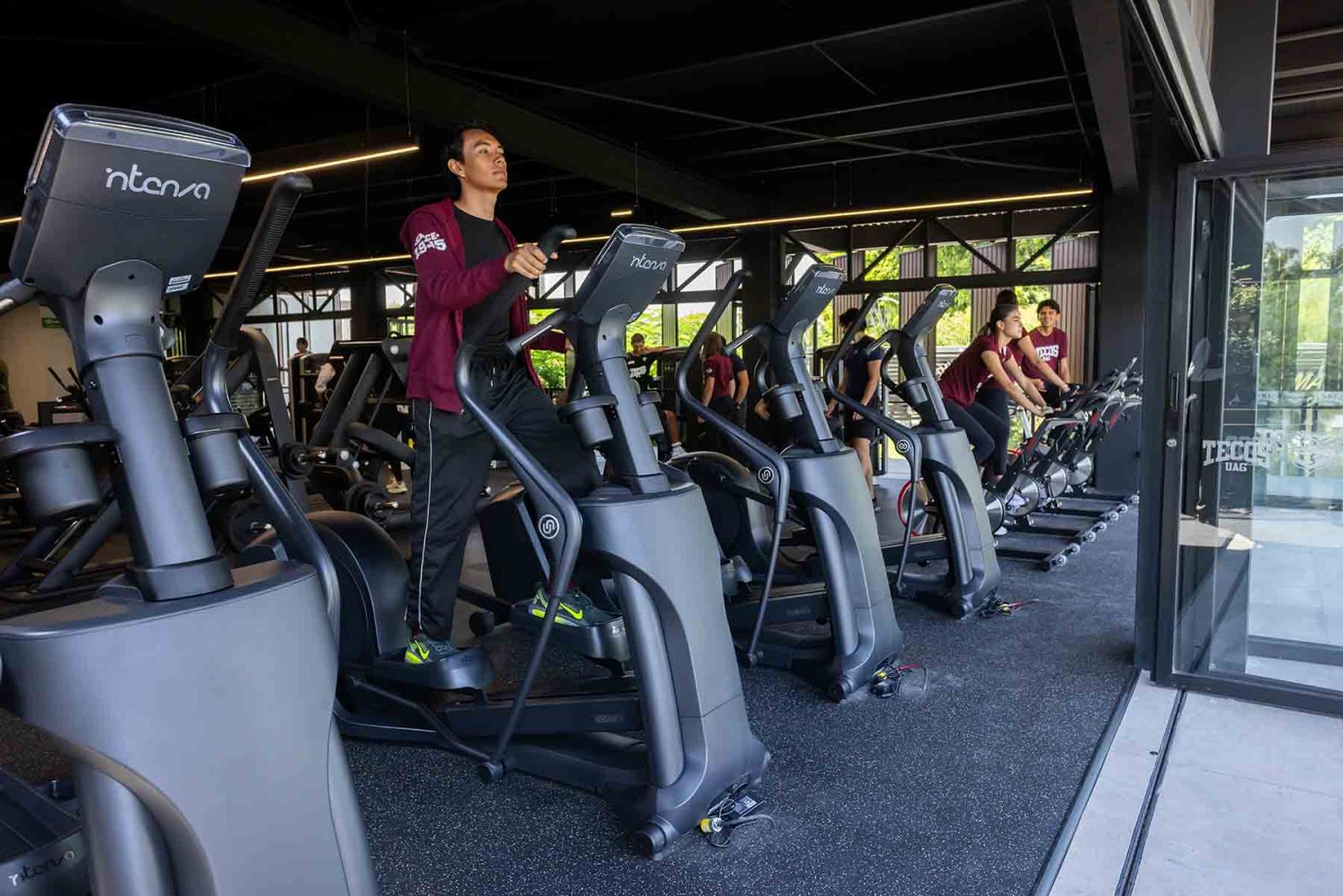 tambien se han renovado las areas deportivas como el nuevo gimnasio de pesas