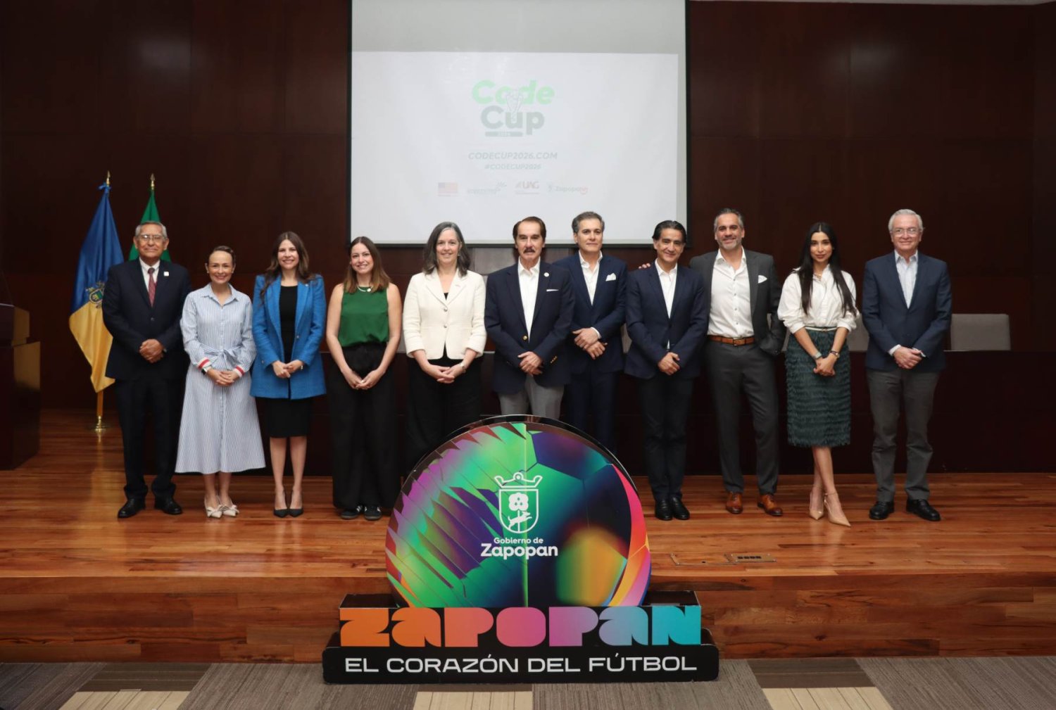 Representantes de las instituciones organizadoras de CodeCup 2026