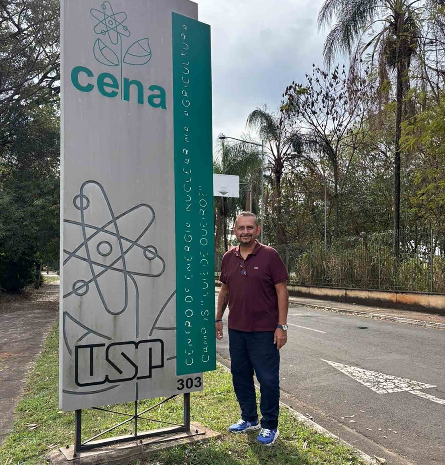 el doctor miguel beltrán estuvo en el centro de energía nuclear para la agricultura de la Universidad de sao paulo