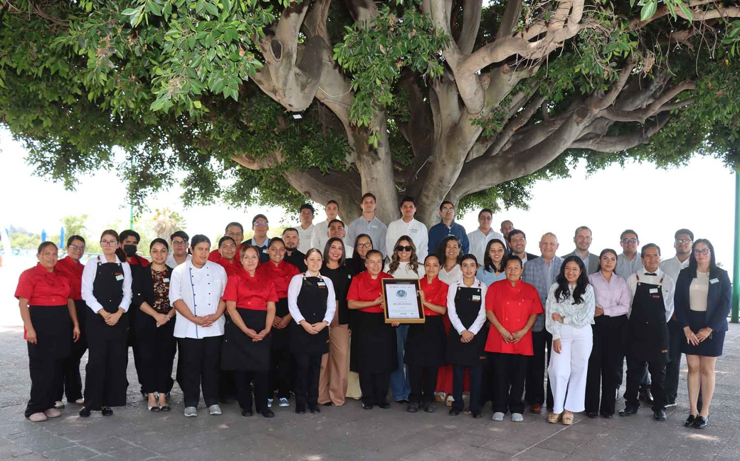 Equipo del hotel celebra la certificación tras cumplir con la norma sanitaria vigente