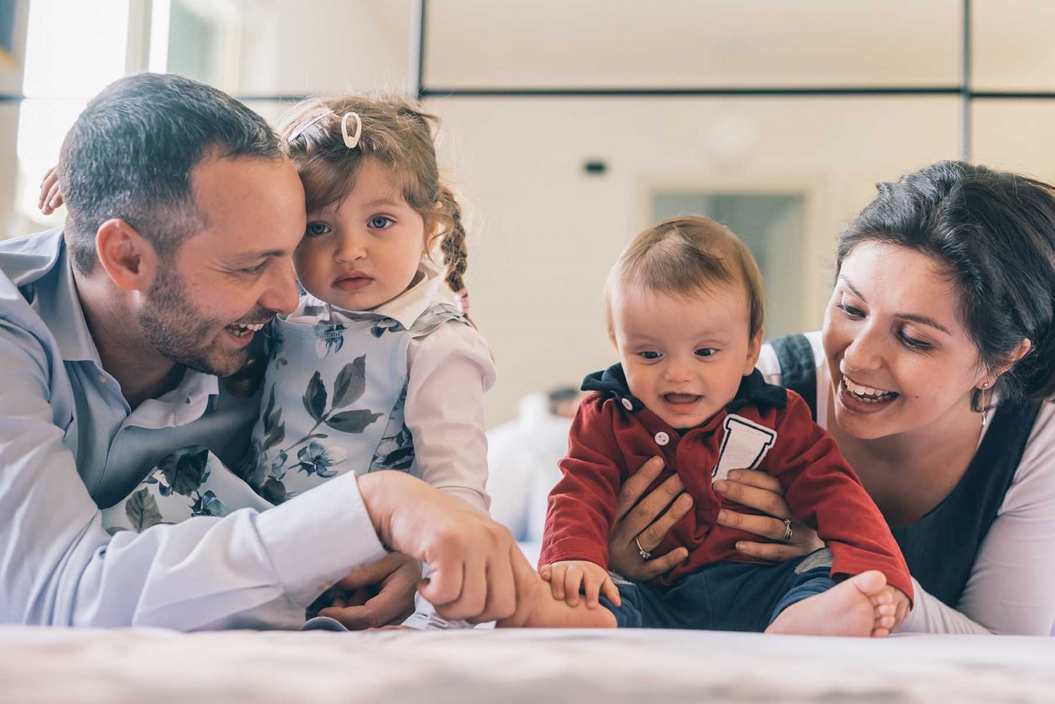hijos con sus padres