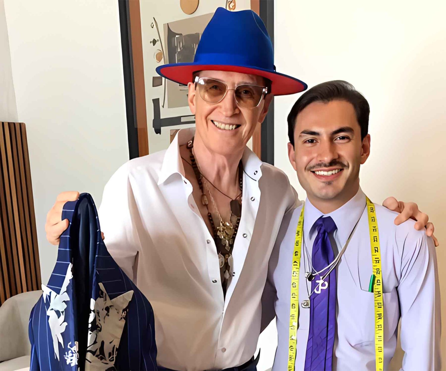 una de sus experiencias ha sido vestir al cantante emmanuel