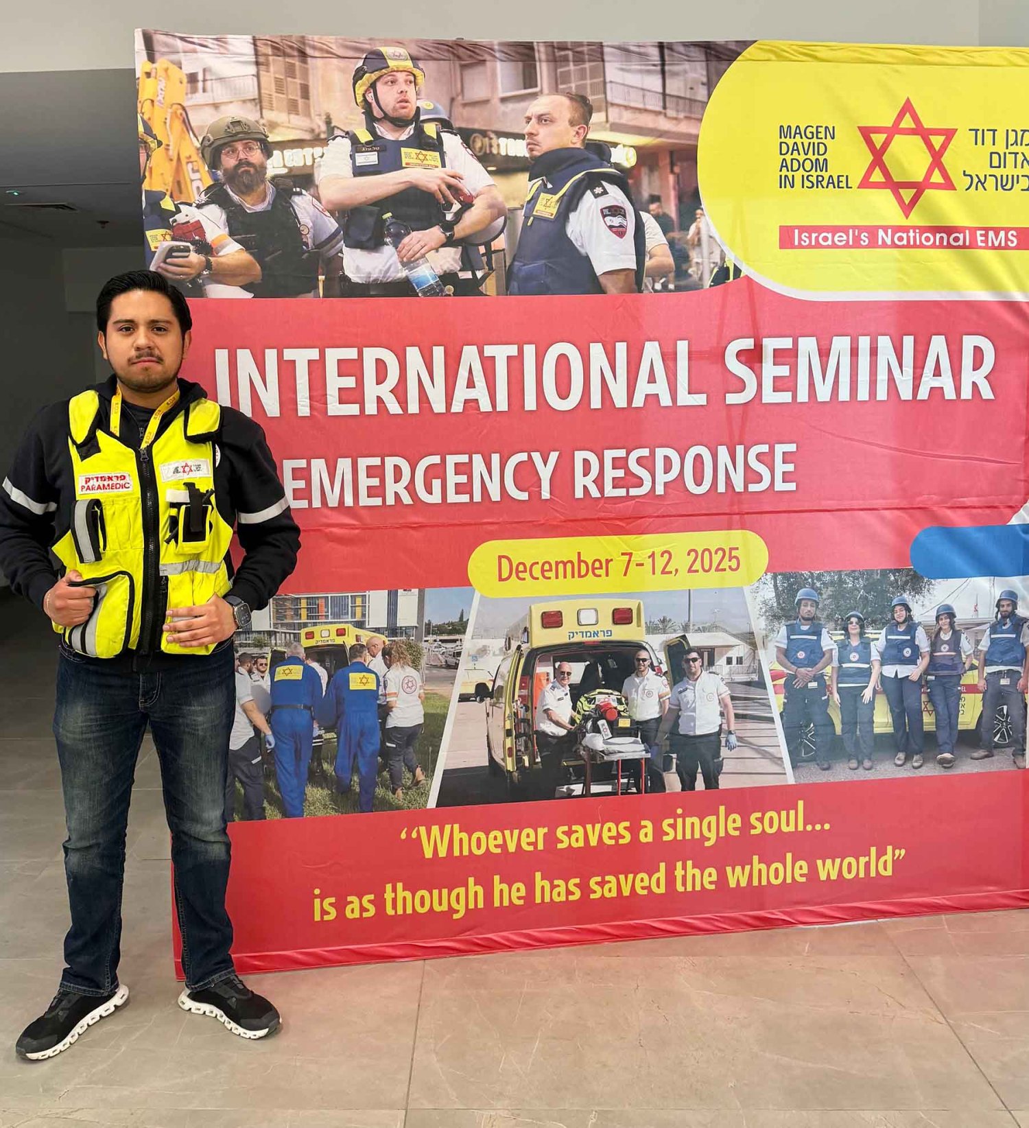 dr maximiliano sanchez durante su estancia en israel