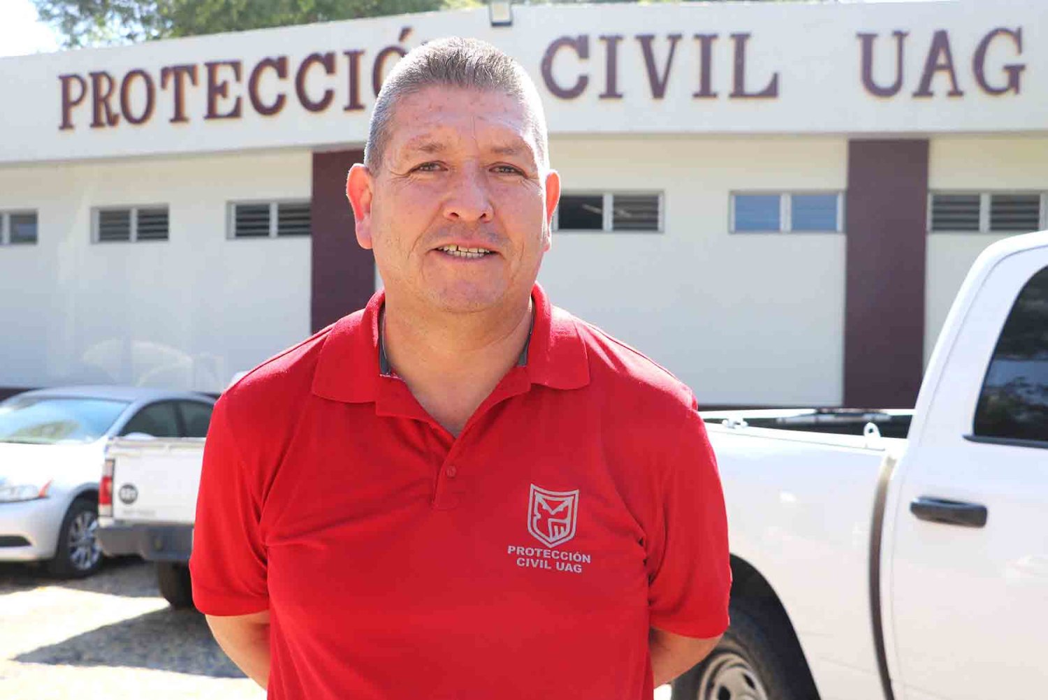 comandantes esteban godinez gernete de proteccion civil de la uag