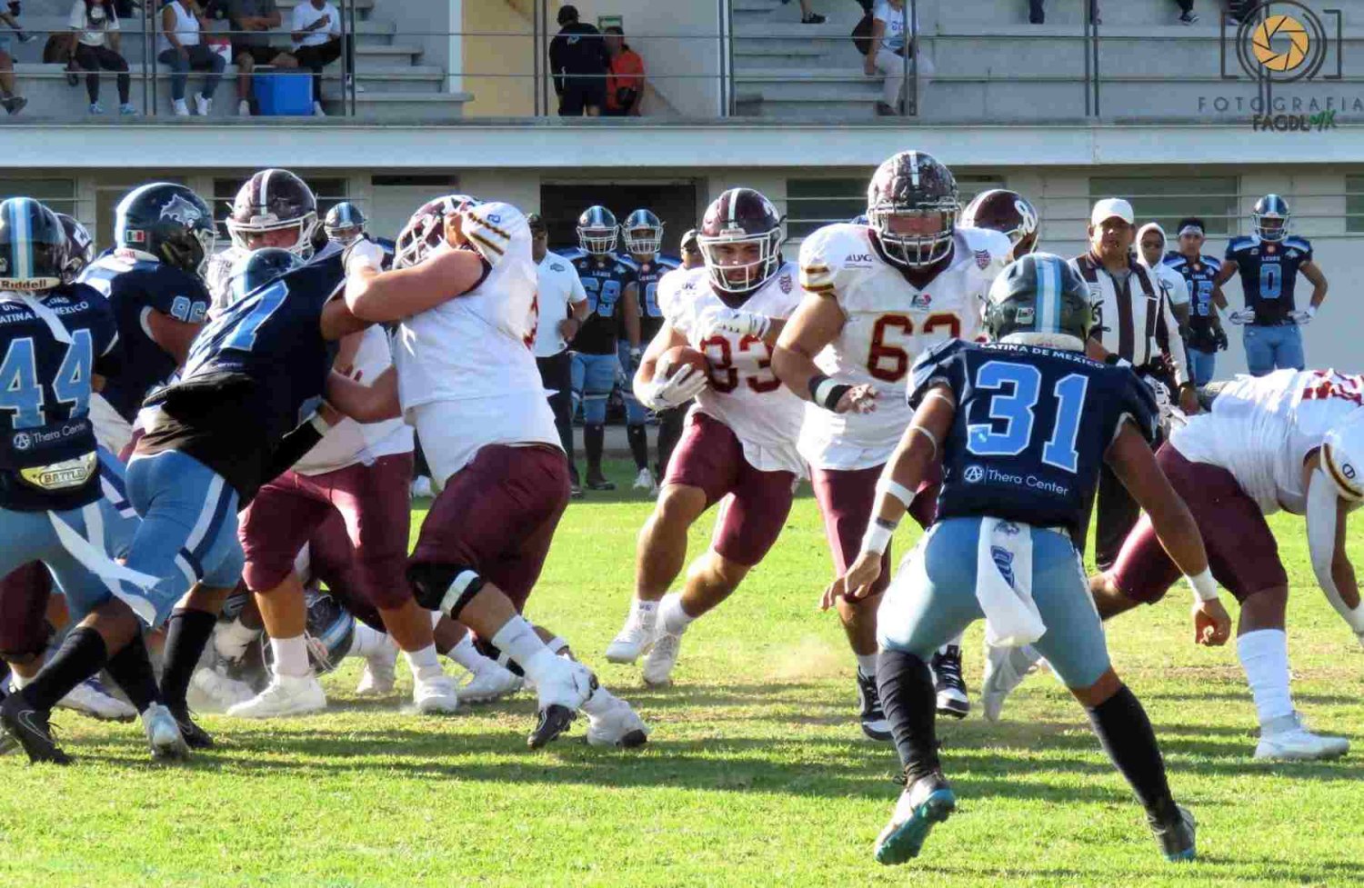 tecos toma su paso y vence a lobos 47-8