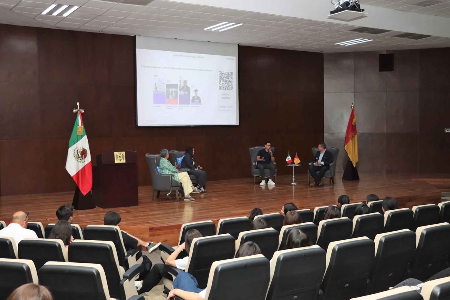 El panel se realizó en el Auditorio Dr. Luis Garibay Gutiérrez de la UAG