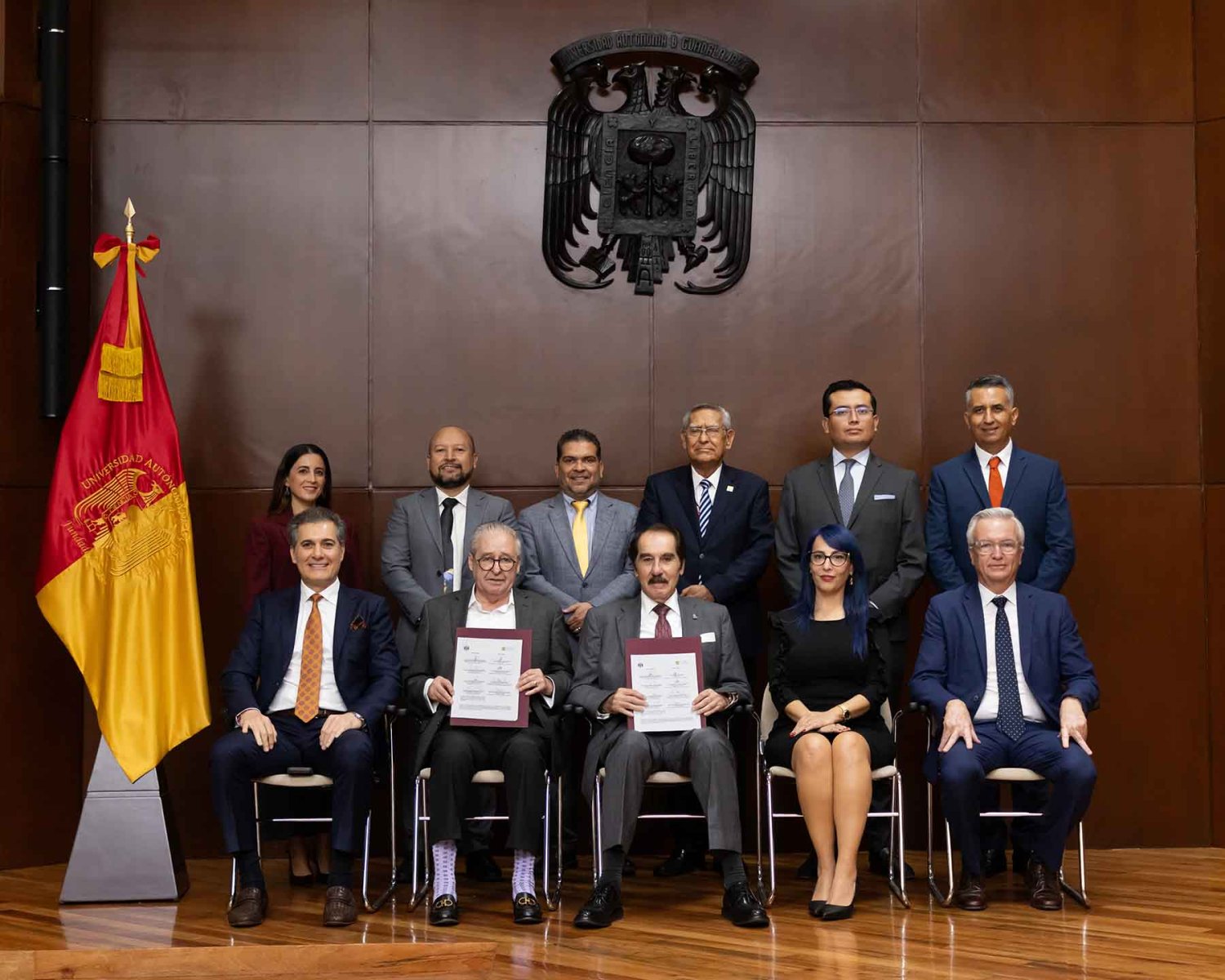 autoridades de la uag y el colegio de jalisco