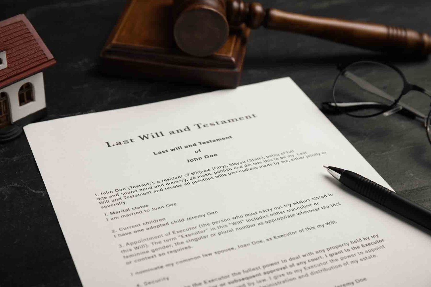 el testamento es un documento legal que se hace ante la presencia y legalidad de un notario publico