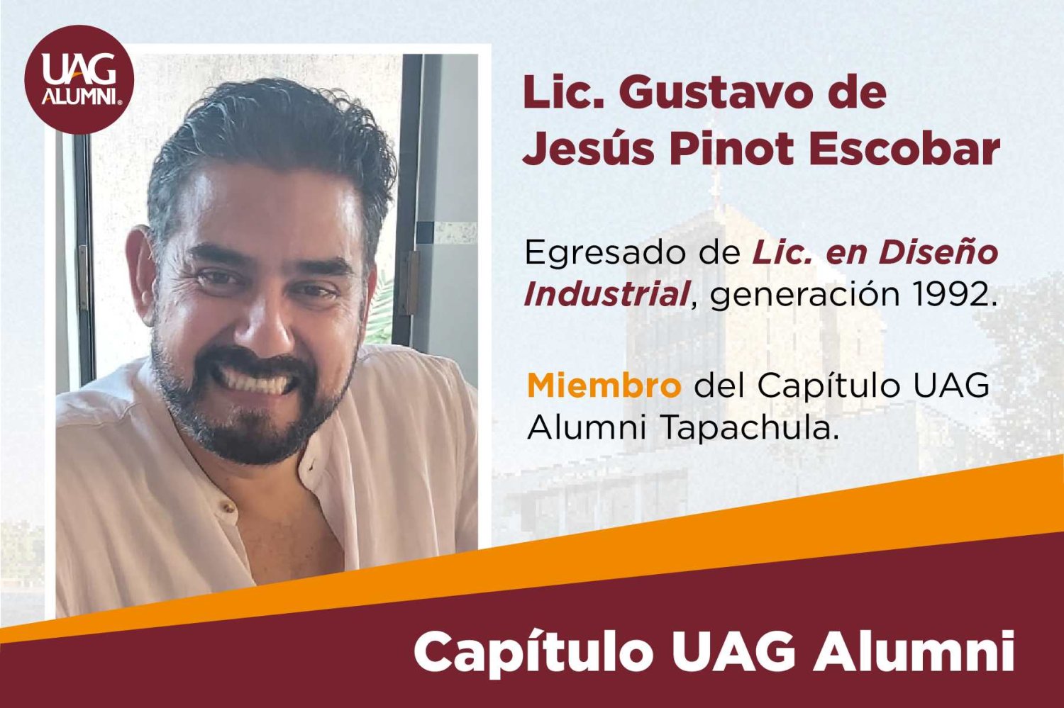 gustavo pinot comprometido con su alma mater