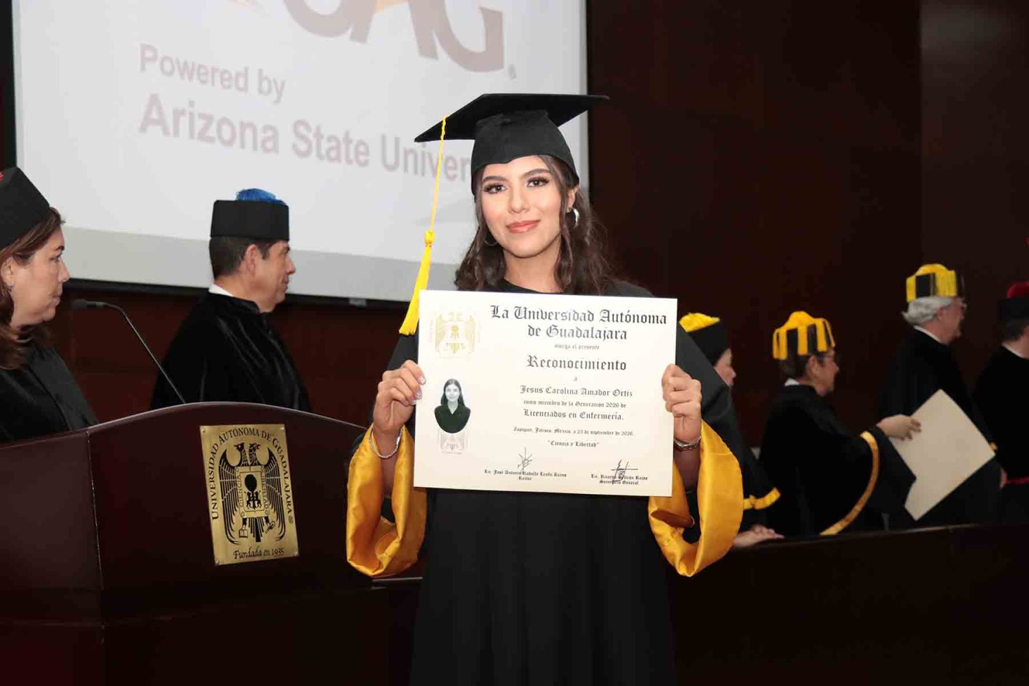 La ceremonia de graduación se realizó en el Auditorio Dr. Luis Garibay Gutiérrez.