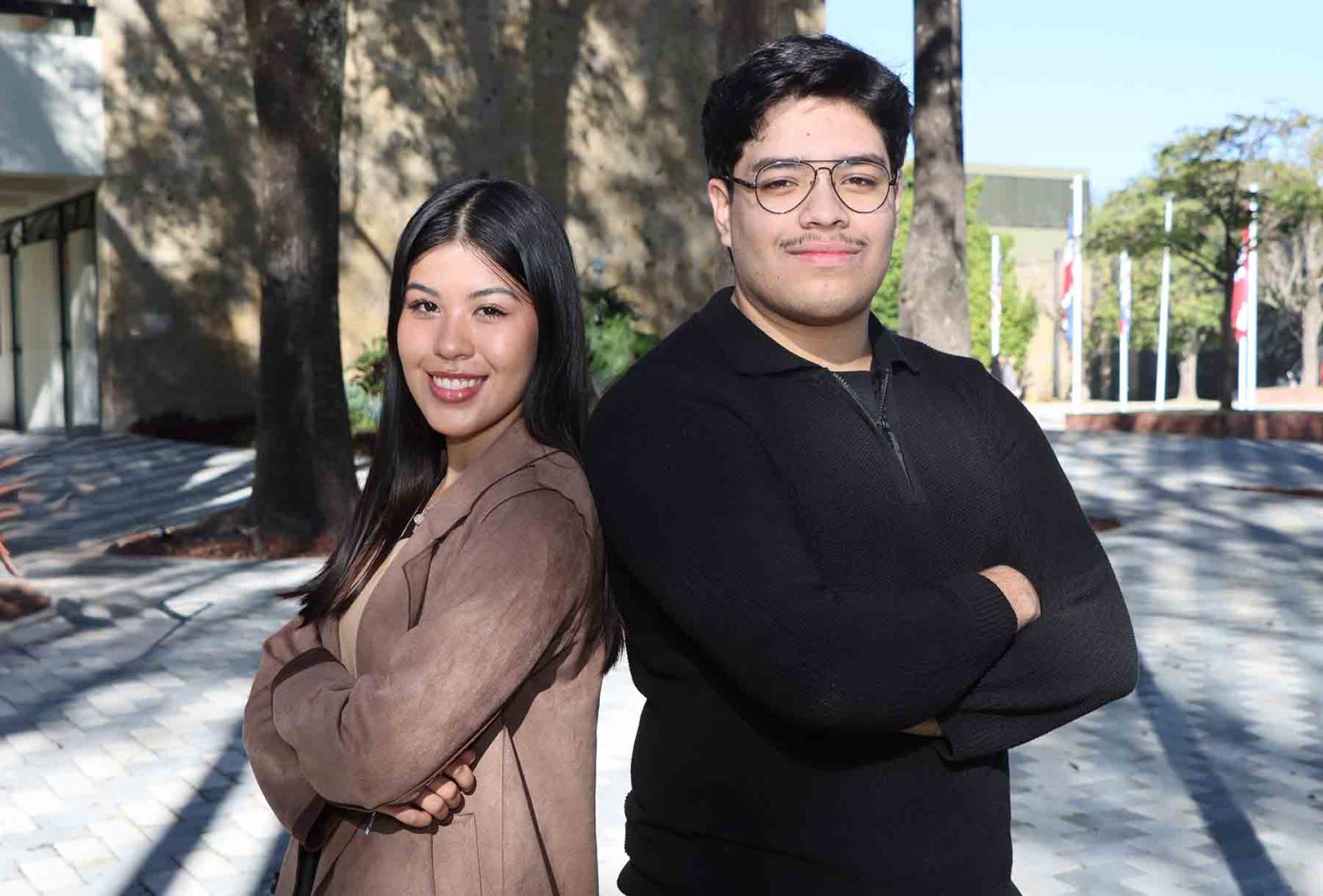 jessica gomez directora y juan manuel avalos productor ambos estudiantes de la uag