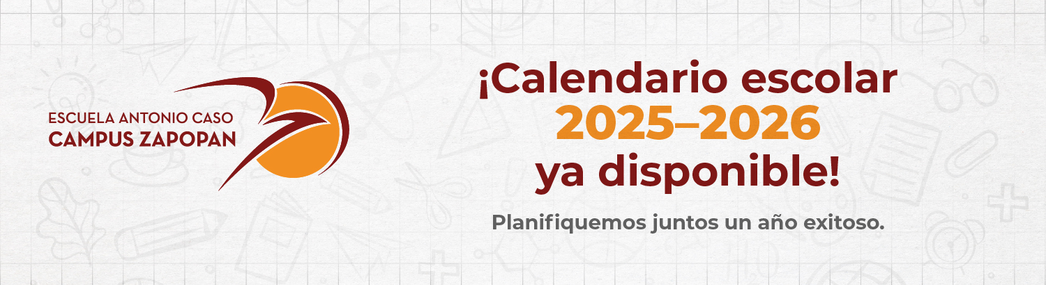 Escuela Antonio Caso Calendario 2025