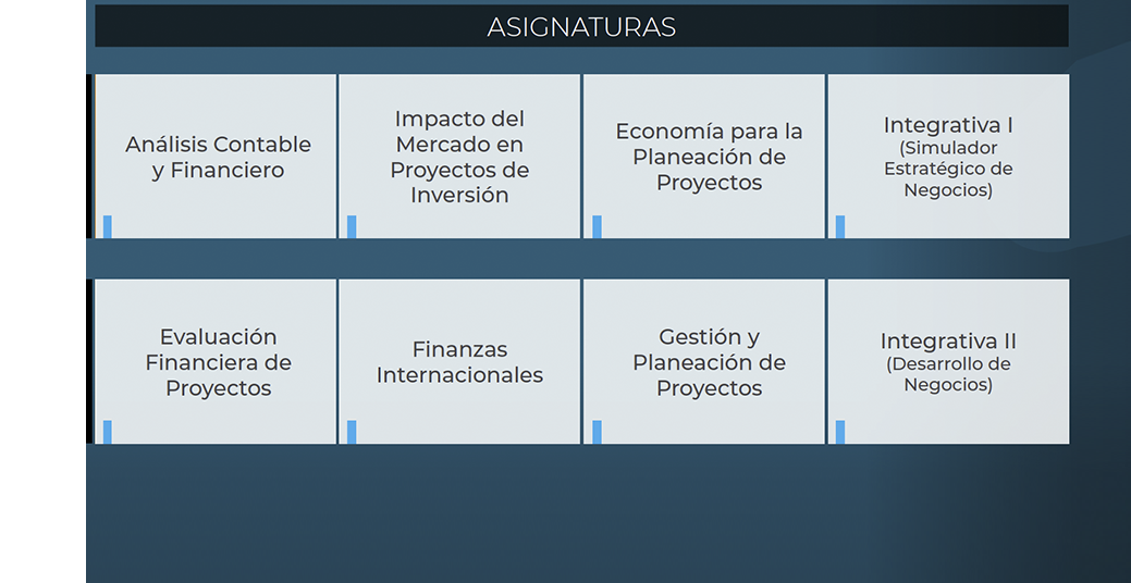 E. en Administración Financiera de Proyectos y Negocios